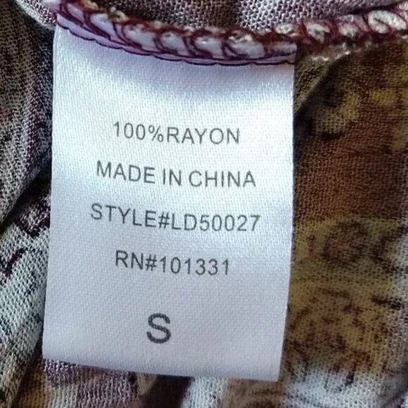 Charlotte Russe Poncho Style Tunic Top Elastic Empire Waist Hippie Boho - Picture 9 of 9